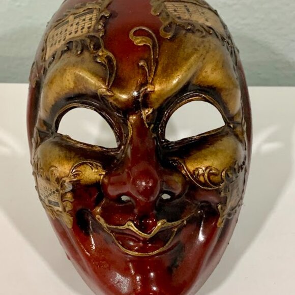 ITALIAN CARNIVAL MASK~HAND PAINTED - Picture 2 of 4